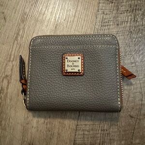 Dooney & Bourke Pebble Leather Wallet in Gray